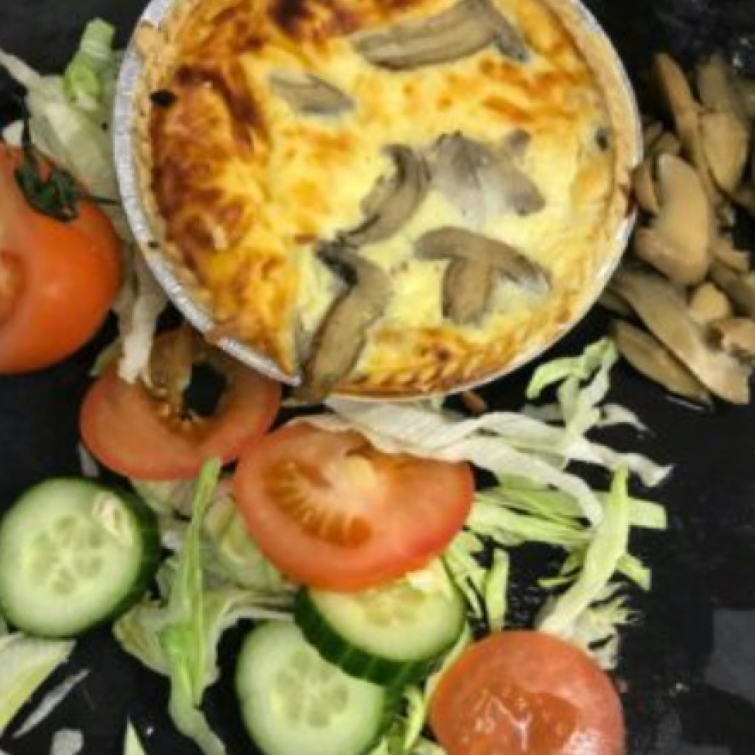Mushroom Quiche - The Larder Aslockton
